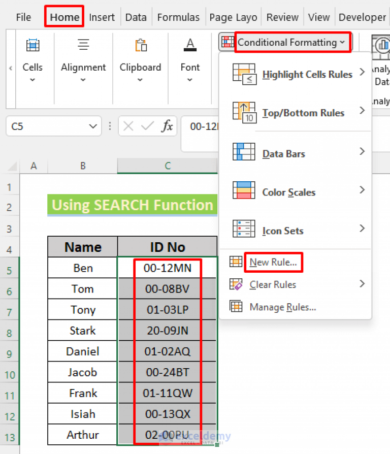 how-to-highlight-partial-text-in-excel-cell-9-methods