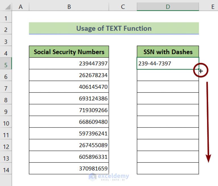 how-to-add-dashes-to-ssn-in-excel-6-methods-exceldemy