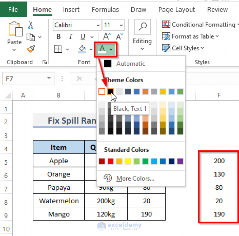 How to Correct a Spill (#SPILL!) Error in Excel (7 Easy Fixes) - ExcelDemy