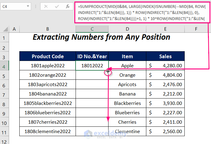  How To Extract Specific Numbers From A Cell In Excel 11 Ways 