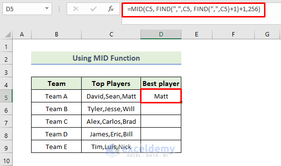 How To Extract Text After Second Comma In Excel 