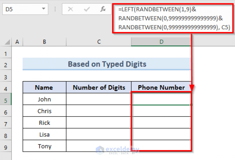 how-to-generate-random-10-digit-number-in-excel-6-methods