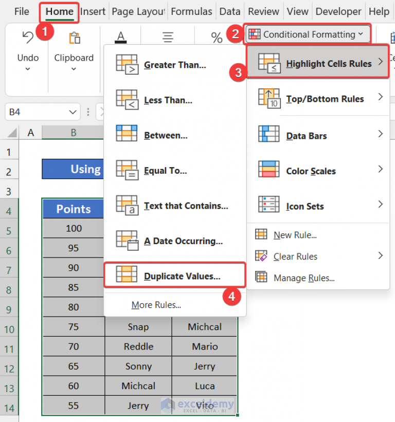 how-to-highlight-duplicates-in-multiple-columns-in-excel-4-ways