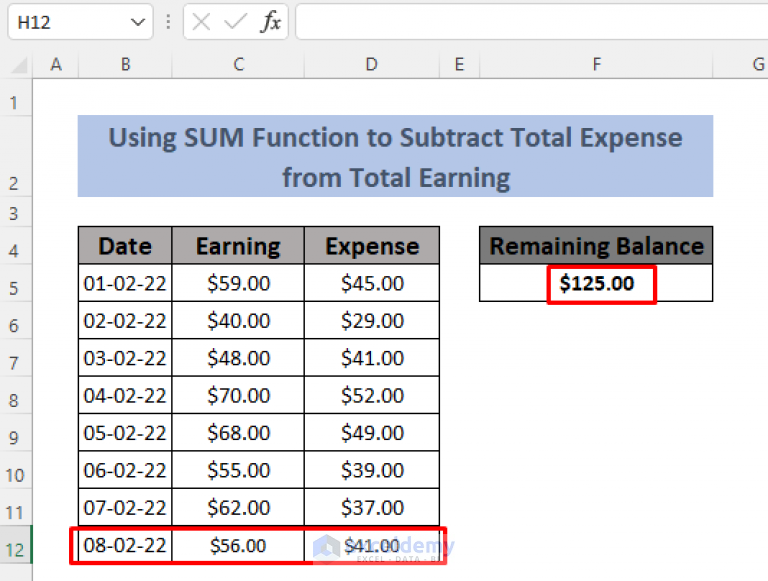 how-to-keep-a-running-balance-in-excel-8-methods