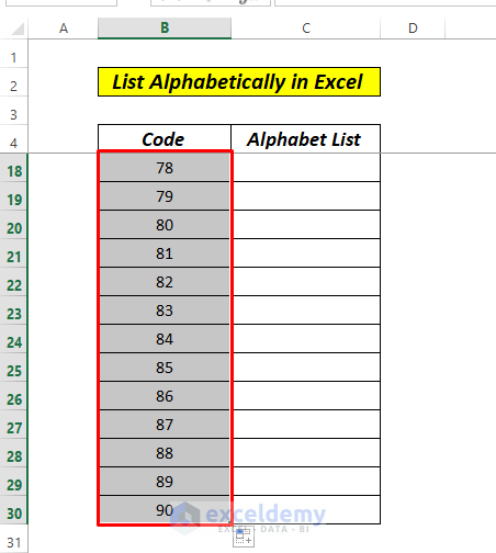 How To Make Alphabetical List In Excel 3 Ways Exceldemy 0509