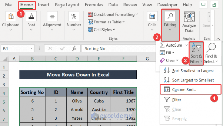 how-to-move-rows-down-in-excel-6-ways-exceldemy