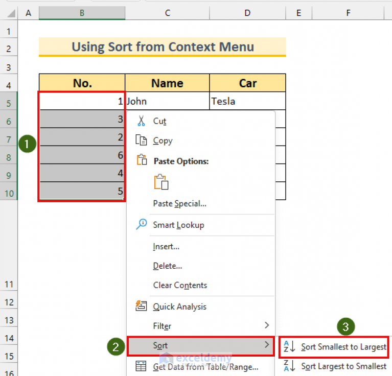 How To Put Numbers In Order Google Sheets