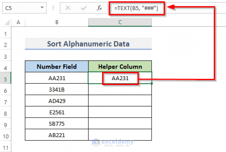 How To Filter Out Alphanumeric Data In Excel