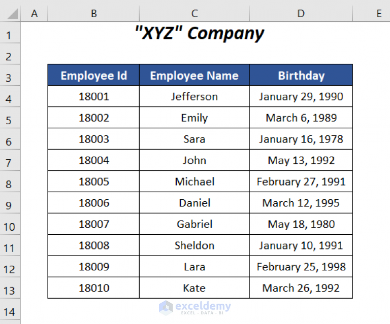 how-to-sort-birthdays-by-month-and-day-in-excel-5-ways-exceldemy