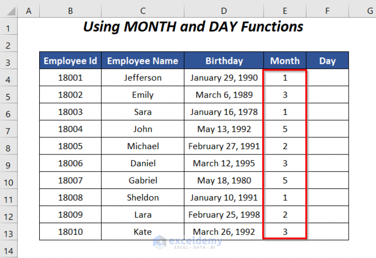 how-to-sort-birthdays-by-month-and-day-in-excel-5-ways-exceldemy