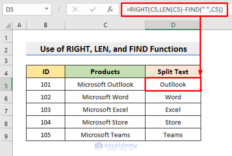 how-to-split-text-after-a-certain-word-in-excel-7-ways-exceldemy