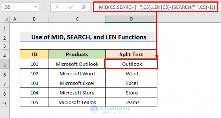 how-to-split-text-after-a-certain-word-in-excel-7-ways-exceldemy