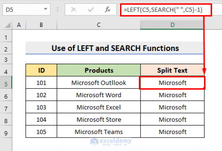 how-to-split-text-after-a-certain-word-in-excel-7-ways-exceldemy