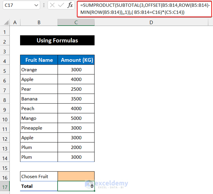 How To Sum Filtered Cells In Excel 5 Suitable Ways ExcelDemy