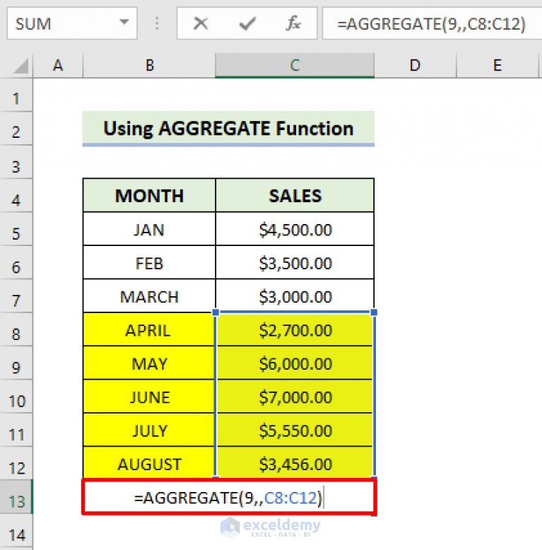 how-to-sum-selected-cells-in-excel-4-easy-methods-exceldemy