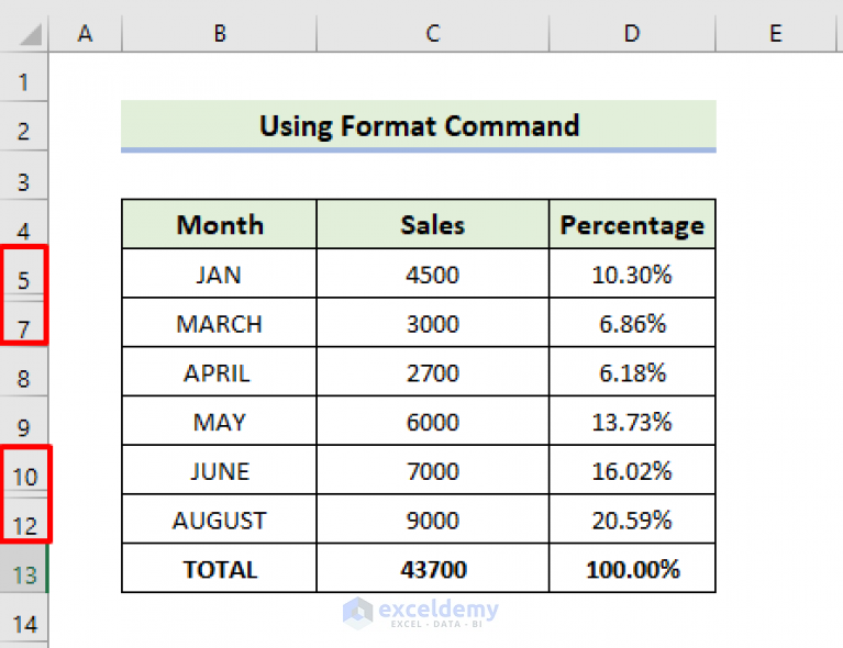 how-to-unhide-multiple-rows-in-excel-9-methods-exceldemy