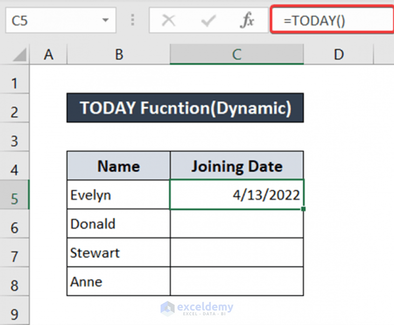 how-to-insert-date-in-excel-formula-8-ways-exceldemy