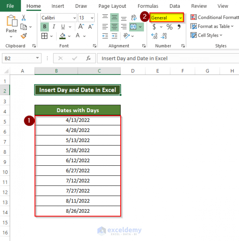 how-to-insert-day-and-date-in-excel-3-ways-exceldemy