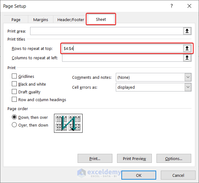 How To Keep Header In Excel When Printing 3 Ways ExcelDemy