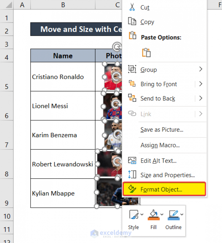 Move And Size With Cells In Excel 3 Examples Exceldemy 7863