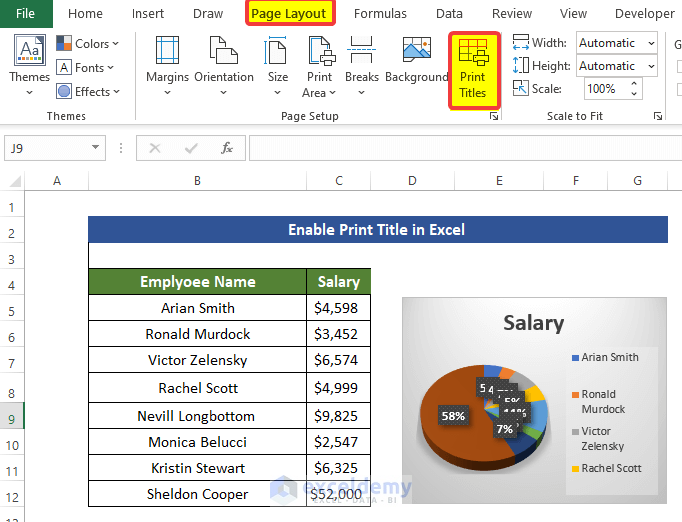 Print Titles In Excel Is Disabled How To Enable It ExcelDemy