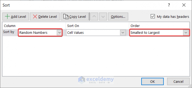 How To Select 10 Random Rows In Excel