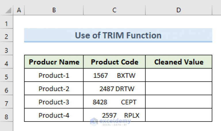 Excel Remove Space After Number