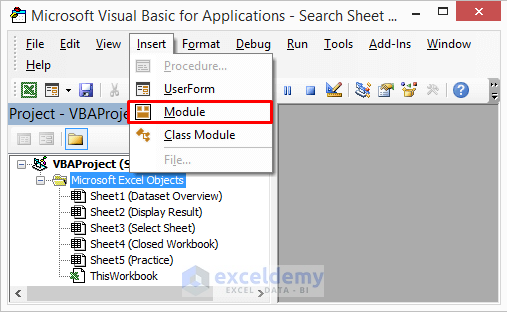 How To Search Sheet Name With VBA In Excel 3 Examples ExcelDemy