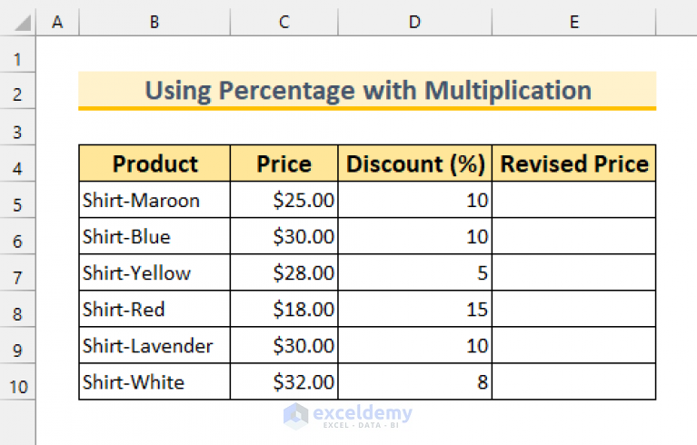 how-to-subtract-a-percentage-from-a-price-4-methods-exceldemy