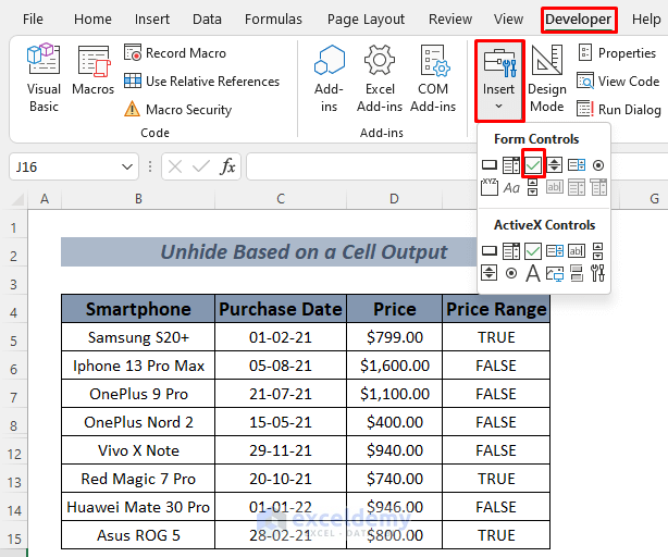 Excel VBA: Unhide All Rows in Excel (5 Practical Examples)