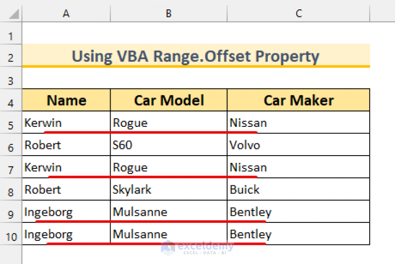 Find Duplicate Rows In Excel Vba