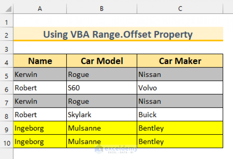 how-to-use-vba-code-to-find-duplicate-rows-in-excel-3-methods