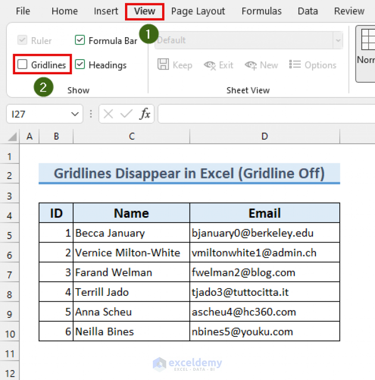 Why Do Gridlines Disappear in Excel? (5 Reasons with Solutions)