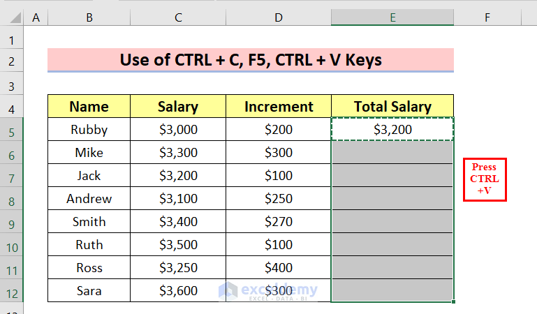 How To Drag Formula In Excel With Keyboard 7 Easy Methods 