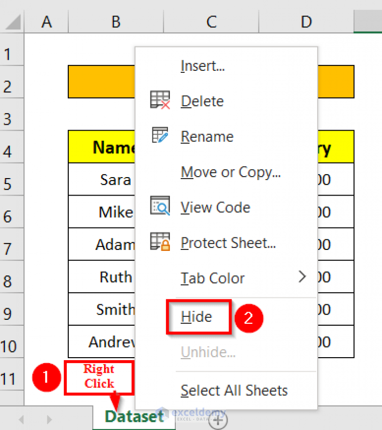 How To Protect Excel Sheet From Viewing Using Password Exceldemy 1832