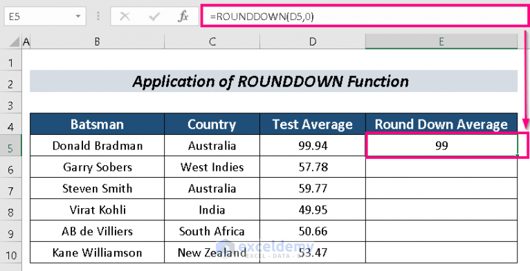 how-to-round-down-to-nearest-whole-number-in-excel-4-methods