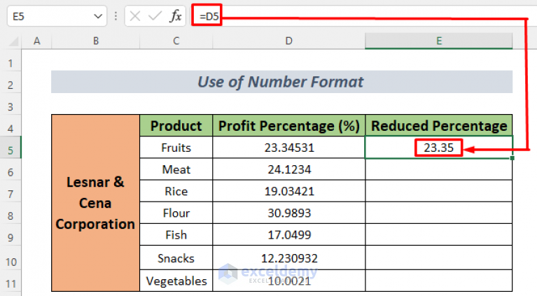 How To Reduce Decimals In Excel 10 Easy Methods 4306