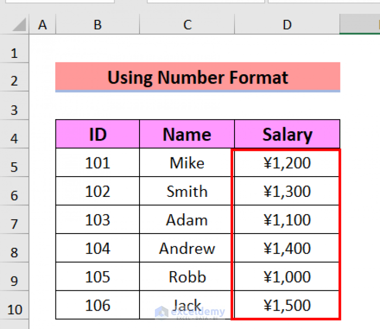 How to Change Default Currency in Excel (4 Simple Methods) - ExcelDemy