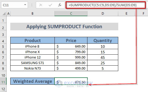 How To Calculate A Weighted Average In Pivot Table Brokeasshome