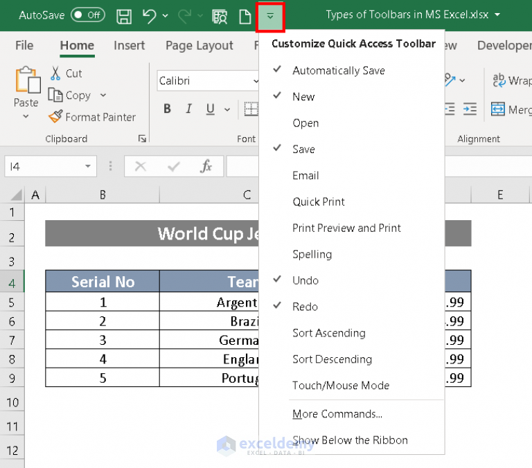 Types Of Toolbars In Ms Excel All Details Explained Exceldemy 7459