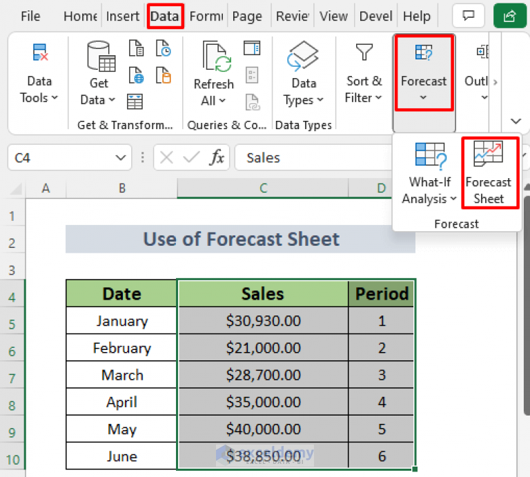 how-to-forecast-sales-in-excel-5-easy-ways