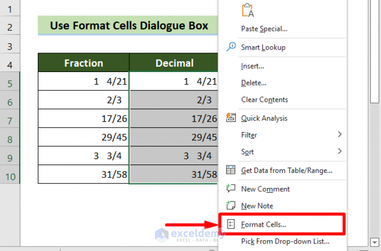 Convert Fraction To Decimal In Excel 2 Simple Approaches Exceldemy 9816