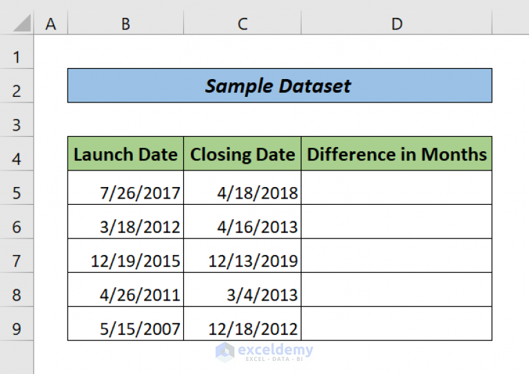 difference-between-two-dates-in-months-in-excel-4-suitable-examples