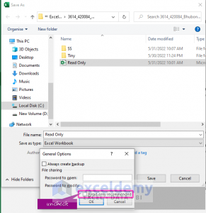 [Solved]: All Excel Files Opening as Read Only (6 Solutions) - ExcelDemy