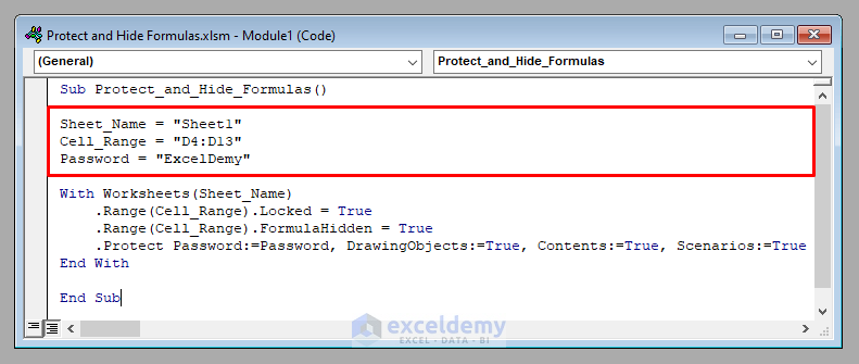 Excel Vba Protect And Hide Formulas Exceldemy 4689