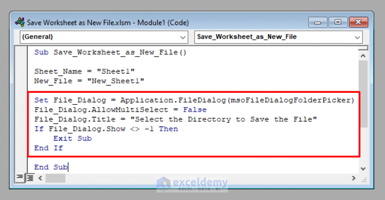 how-to-save-a-worksheet-as-a-new-file-using-excel-vba-exceldemy