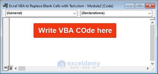 Excel VBA To Replace Blank Cells With Text 3 Examples ExcelDemy