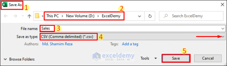 Save Excel As Csv With Double Quotes 3 Simplest Methods Exceldemy 