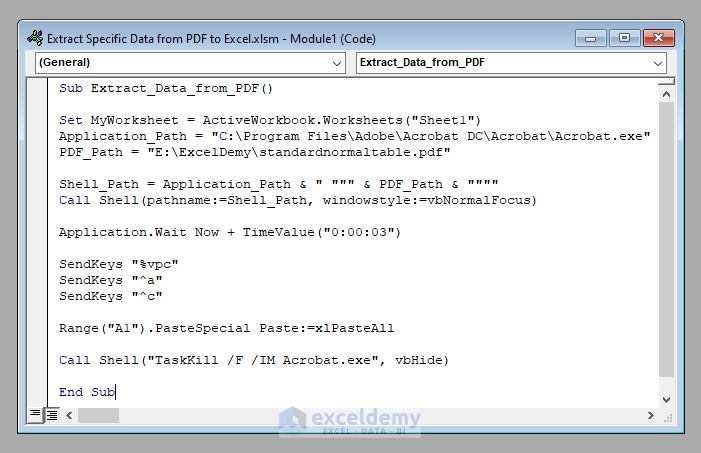 How To Extract Data From PDF To Excel Using VBA ExcelDemy