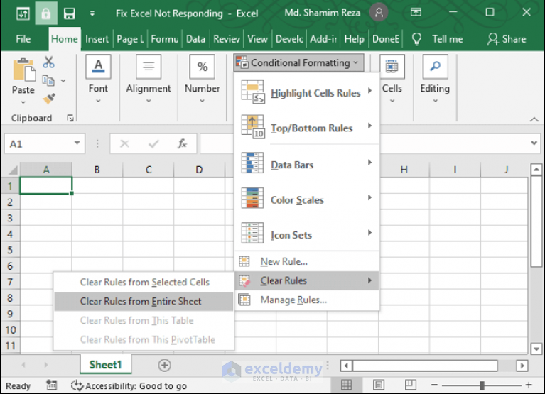 How to Fix Excel Not Responding Without Closing (16 Possible Solutions)